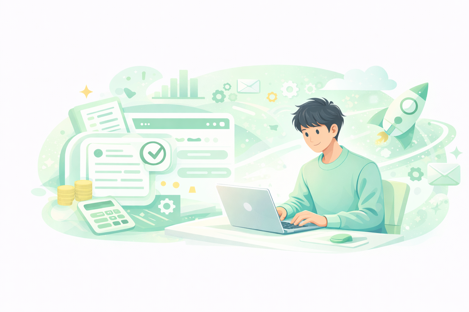 AIを活用した確定申告サービスのイメージ